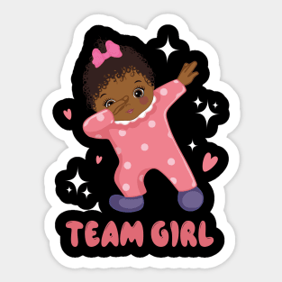 Gender Reveal Party Team Girl Baby Announcement Gift For Men Women kids Sticker